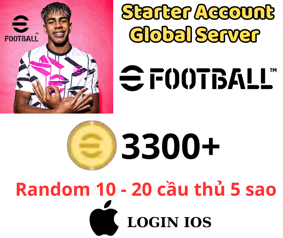 [GLOBAL - IOS] 3300+ Coins eFootball™